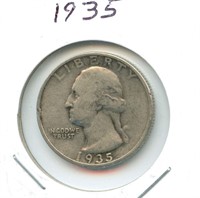 1935 Washington Silver Quarter