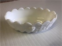 Westmoreland Milk Glass Small Oval Dish