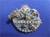 Horse 1.75" Brooch Pendant