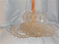 8 Fostoria plates 2 sizes