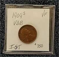 1909S VDB 1 cent piece