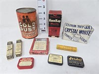 Advertising Soap, Tins, & Boxes