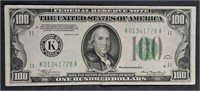 1934  $100 Federal Reserve Note   Dallas  VF