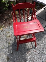 Vintage Red Highchair