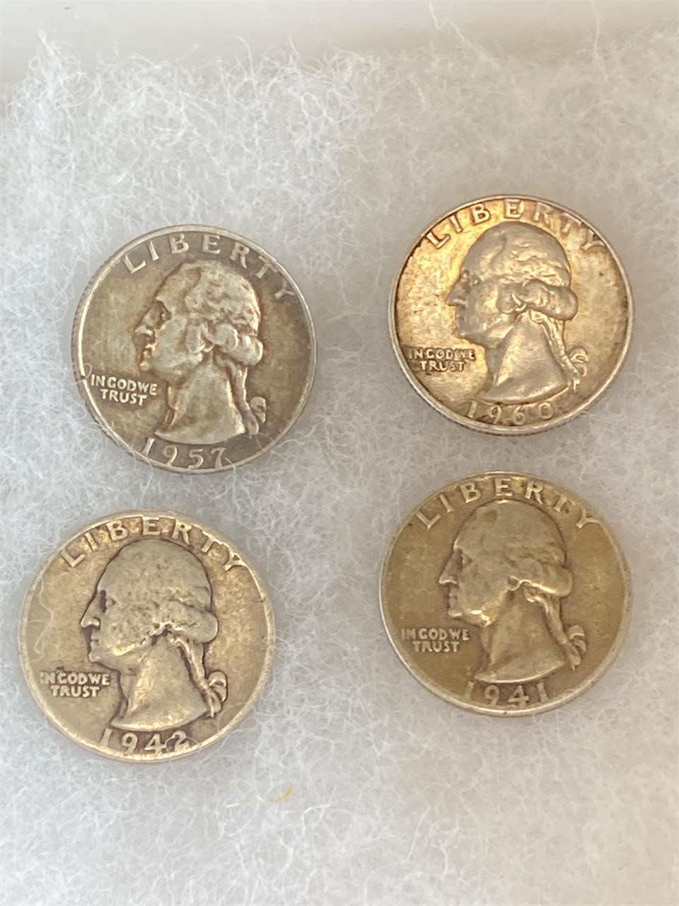 4 Washington Quarters