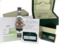 Rolex Oyster Perpetual Ladies 26mm Rose Dial Watch
