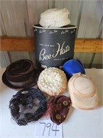 Vintage Bee Hats Hatbox and Womens Hats