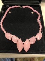 Fabulous rose quartz necklace