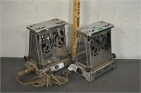 2 Vintage toasters, not tested