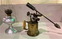 Vintage Lantern and Torch