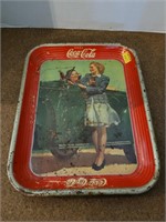 Vintage Coca Cola Tray 1942