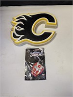 Calgary Flames Sign & Key chain