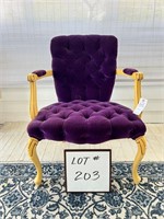 Vintage Purple Arm Chair