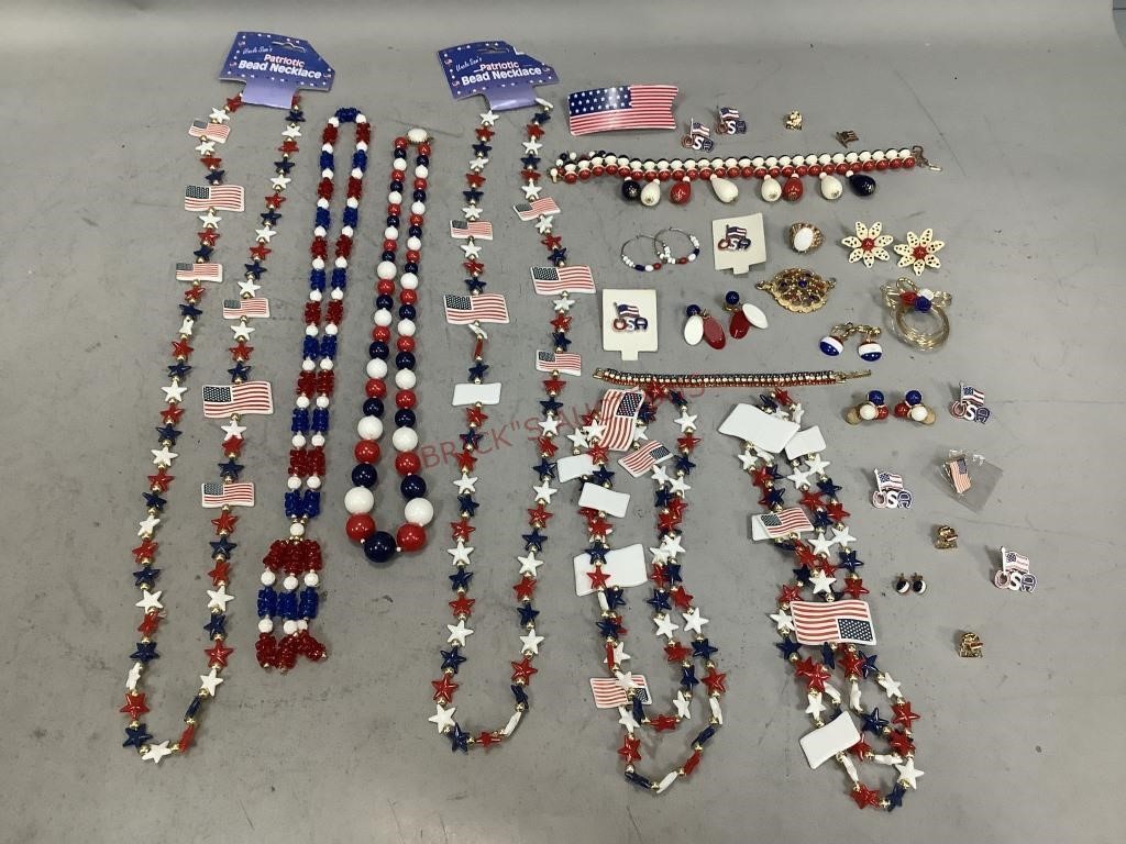 Red, White and Blue Costume Jewelry