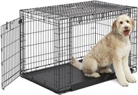 Midwest Homes for Pets Dog Crate, 48" Long, Black