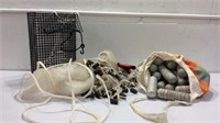 Casting Net, Wire Basket and Floats K13B