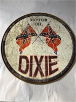 Dixie Motor Oil metal sign 12”