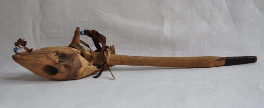 Canadian Native Hand Made Wood Pipe W/Old