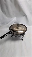Silver plate Pot with burner