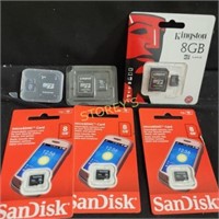 6 8GB micro SD card with 2 Adaptors