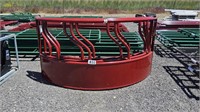 8ft Red Round Cow Feeder