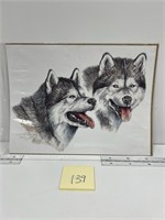 Alaskan Sled Dogs Print Doug Lindstrand 2002