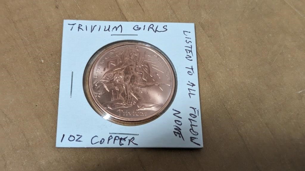 Trivium Girls 10 oz Copper Coin