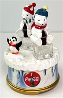 Coca Cola Christmas Polar Bear Music Box 1997