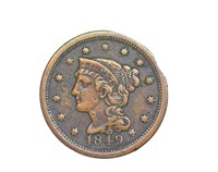 1849 Cent XF