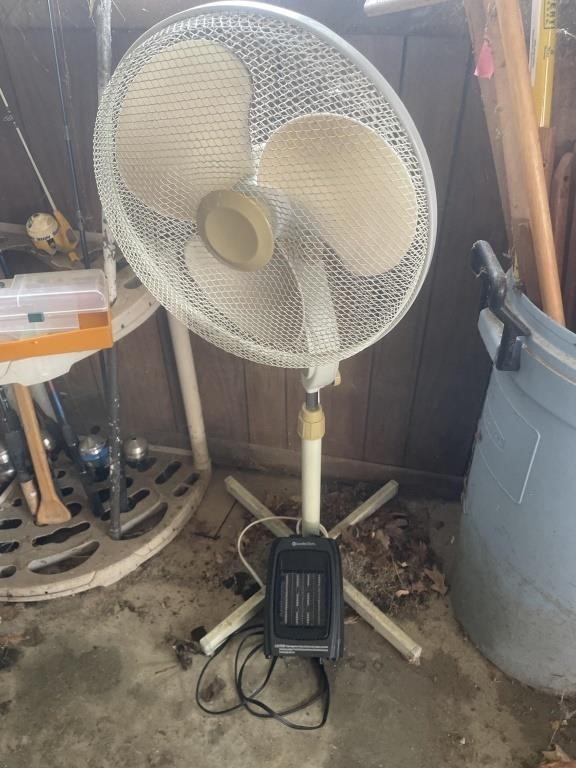 Fan and electric heater