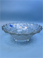 Vintage Glass Serving Bowl