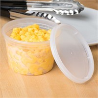 240x Choice 16oz Microwavable Deli Container & Lid