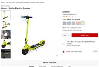 B3532  Hover-1 Alpha Electric Scooter - Yellow