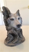 Wolf Figurine, about 12" tall