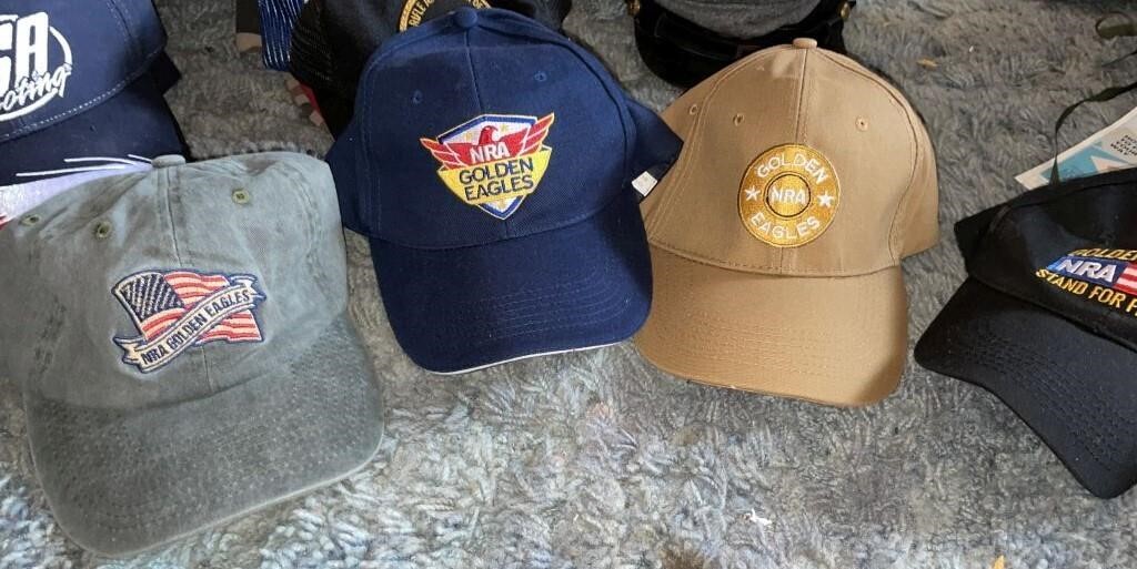 (4) Hats:  NRA Golden Eagles, Golden Eagles