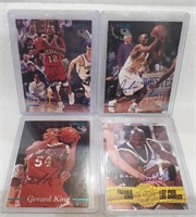 4 Basketball Autograph Cards
