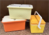 Vintage Cooler & Picnic Baskets *AS-IS* Handles