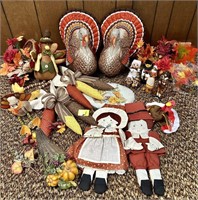 Large Fall & Thanksgiving Decor Lot