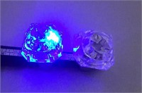 C1) TWO NEW PLASTIC ADJUSTABLE LIGHT UP RINGS