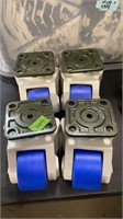SET OF 4 FOOT MASTER HEAVY DUTY ROLLERS