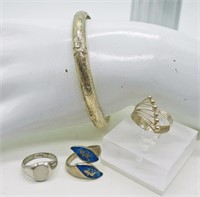 Sterling Rings & Bracelet