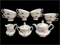 Bavaria Rose Tea Cups, Z S & Co Tea Accompaniment