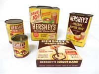 Hershey's tins,cans and box