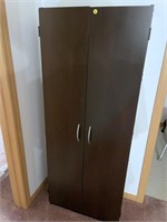Black 2 door storage cabinet
