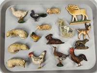 ASSORTED LOT OF VARIOUS VINTAGE ANIMALS