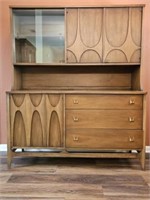 Mid Century Modern Brasilia Walnut Dining Cabinet