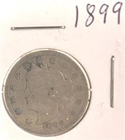 1899 Liberty " V " Nickel