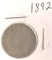 1892 Liberty " V " Nickel