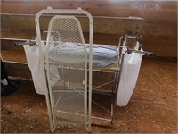 CHROME STAND AND METAL IRONING BOARD