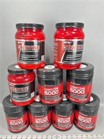 (9) 2.2lbs sealed bottles of creatine sports